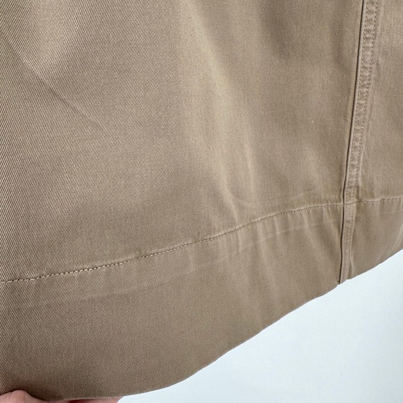 J Crew Dusty Khaki Side-Button Pencil Skirt in Stretch Chino Skirt Women's Sz 4 - Picture 10 of 13